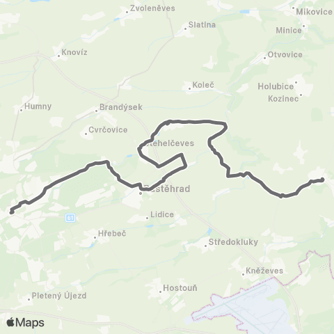 PID Kladno - Okoř - Velké Přílepy map