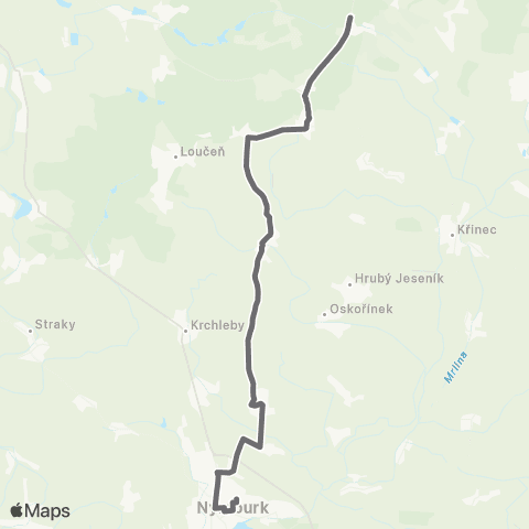 PID Nymburk - Loučeň - Seletice map