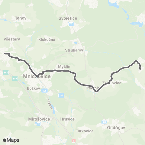 PID Strančice - Mnichovice - Zvánovice - Černé Voděrady map