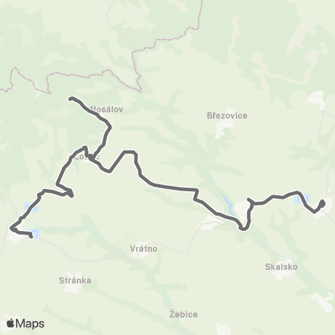 PID Mšeno - Nosálov - Katusice map
