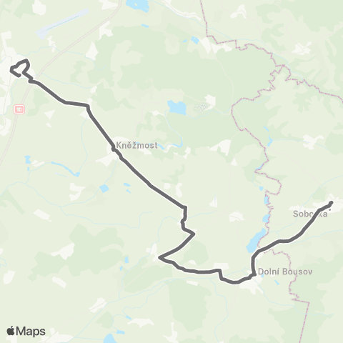 PID Mnichovo Hradiště - Dolní Bousov - Sobotka map