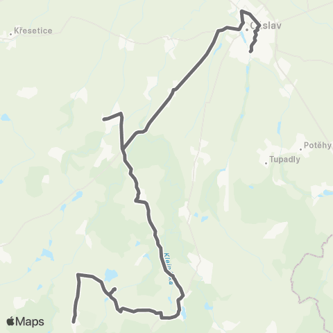 PID Čáslav - Zbýšov - Petrovice I map