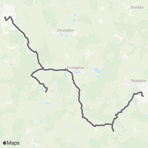 PID Benešov - Postupice - Vlašim map