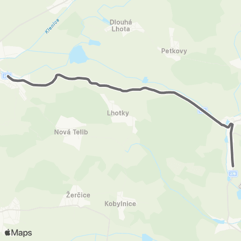 PID Březno - Lhotky - Rabakov map