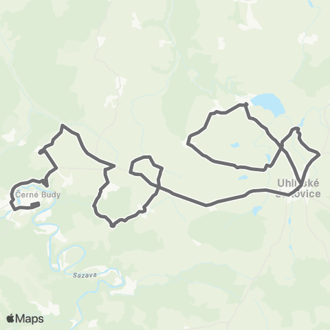 PID Uhlířské Janovice - Úžice - Sázava map