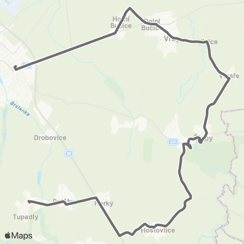 PID Čáslav - Žleby - Hostovlice - Tupadly map