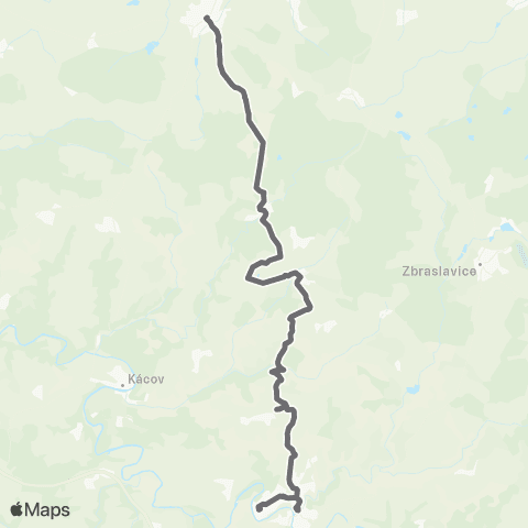 PID Uhlířské Janovice - Čestín - Zruč Nad Sázavou map