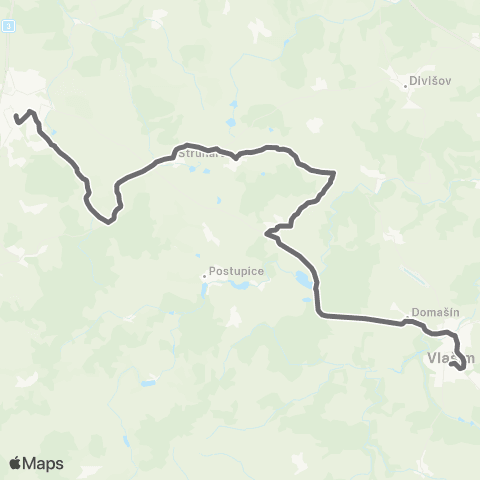 PID Vlašim - Chotýšany - Struhařov - Benešov map