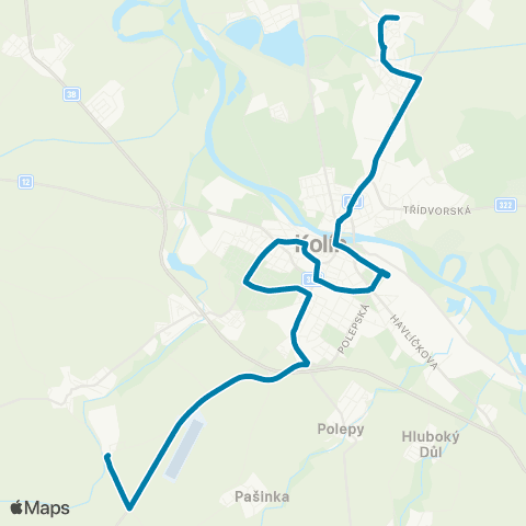 PID Oáza / Kuří - Strašín map