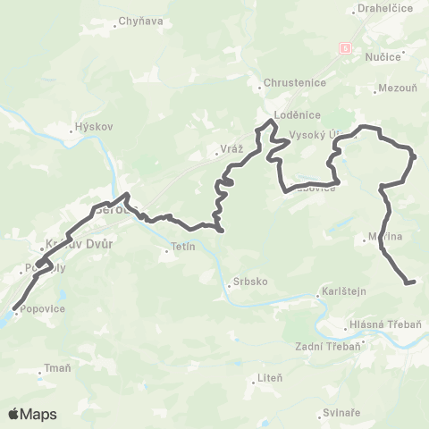 PID Mořinka - KrálůV DvůR map