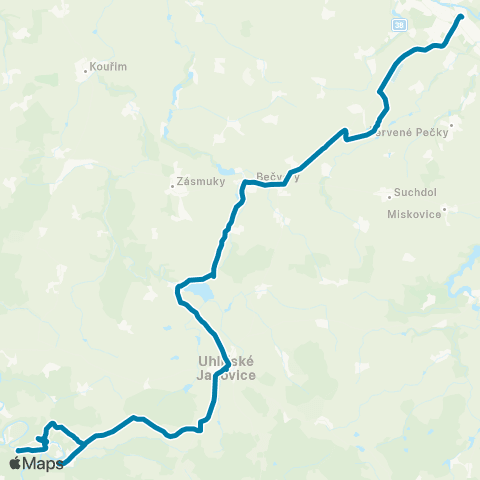 PID Ledečko - Kolín,Nádraží map