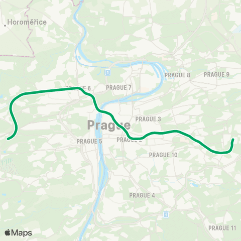 PID Nemocnice Motol - Petřiny - Skalka - Depo Hostivař map