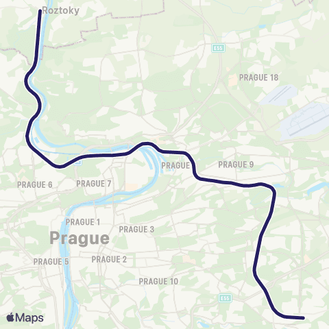 PID Praha - Roztoky U Prahy map