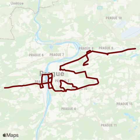 PID Radlická - Lehovec map