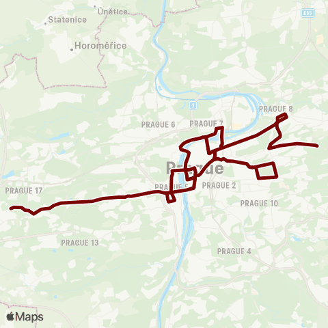 PID Sídliště Řepy - Spojovací map