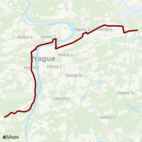 PID Lehovec - Sídliště Barrandov map