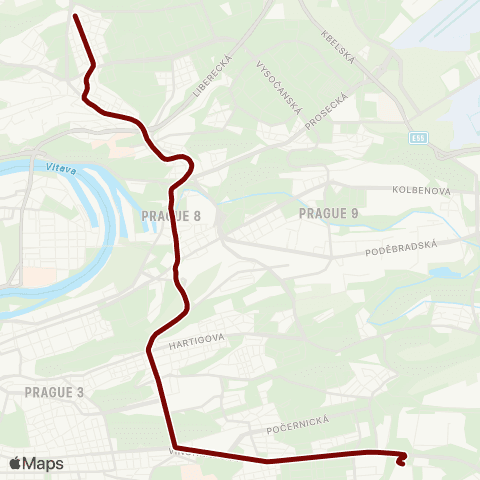 PID Depo Hostivař - Pankrác map
