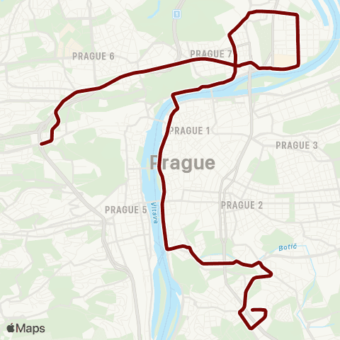 PID Bílá Hora - Výstaviště map