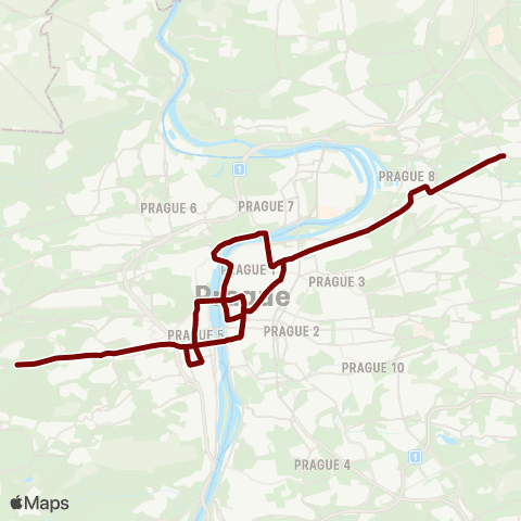 PID Vysočanská - Spojovací map