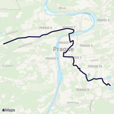 PID Sídliště Petřiny - Spořilov map