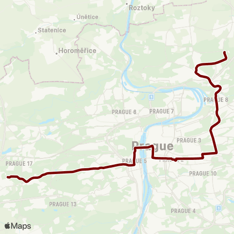 PID Sídliště Řepy - Sídliště ĎÁblice map