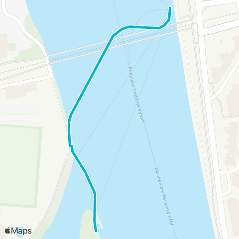 PID Císařská Louka - Výtoň map