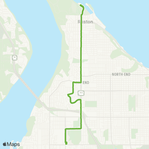Pierce Transit Pearl St map