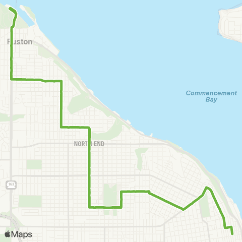 Pierce Transit Point Defiance map