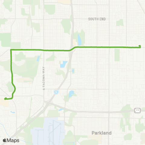 Pierce Transit S 72nd St map