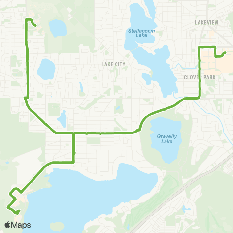 Pierce Transit Washington map