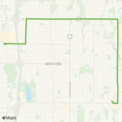 Pierce Transit S 38th St / Portland Ave map