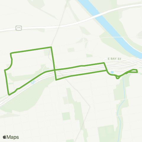 Pierce Transit Fan Zone Express map