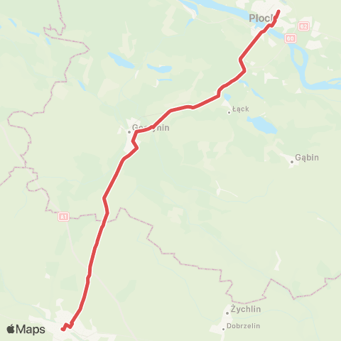 PKP Intercity Twoje Linie Kolejowe (Zastępcza Komunikacja Autobusowa) map