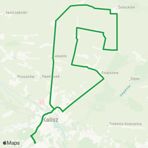 PKS Kalisz  map