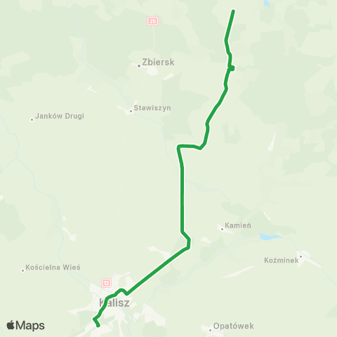 PKS Kalisz  map