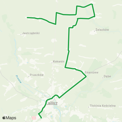 PKS Kalisz  map