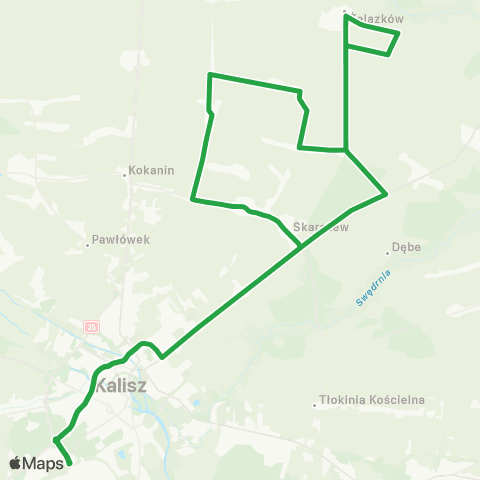 PKS Kalisz  map
