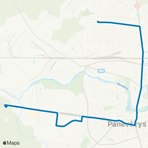 PKT Aguonų G. - Klaipėdos G. map