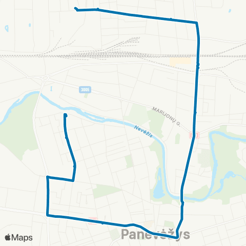 PKT Taikos Alėja - Rožių G. map
