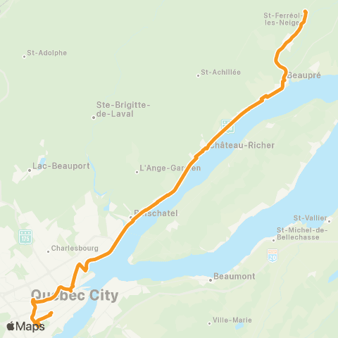 PLUmobile Express Sainte-Foy Hydro-Québec map