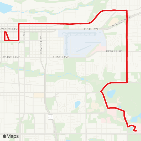 People Mover Mountain View map
