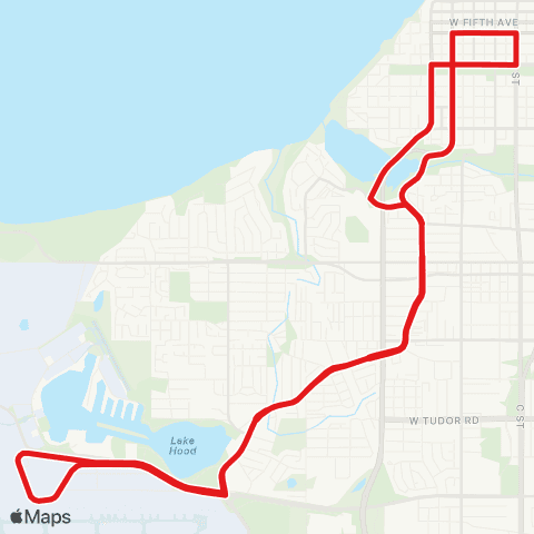 People Mover Spenard-Airport map