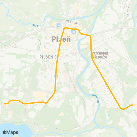 PMDP Univerzita - Košutka map