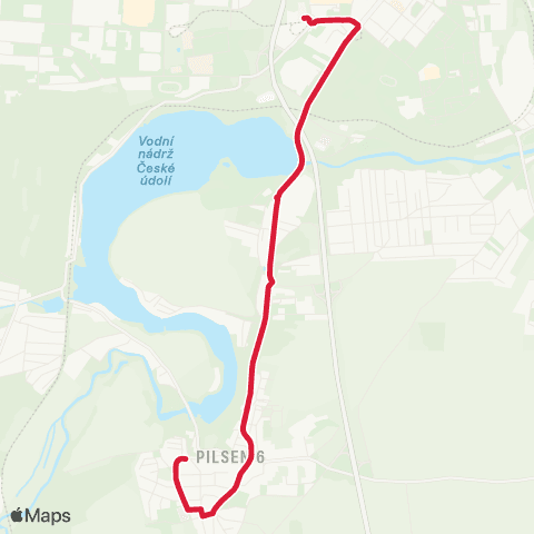 PMDP Bory - Sídliště Litice map