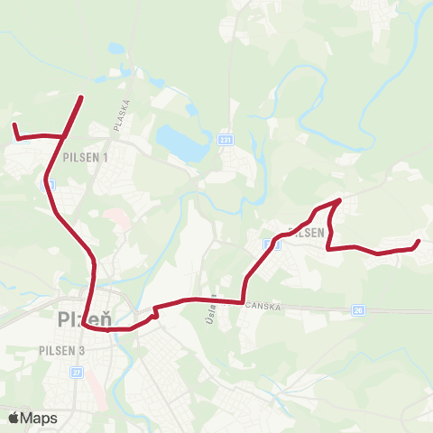 PMDP Červený Hrádek - Mrakodrap - Košutka map