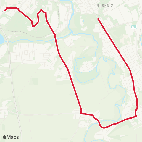 PMDP Bory - Radobyčice - Slovany map
