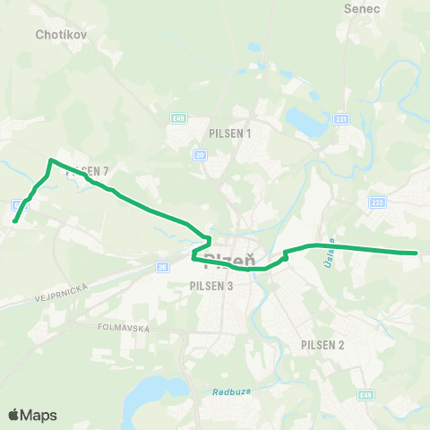 PMDP Ústřední Hřbitov - Malesice - Křimice map
