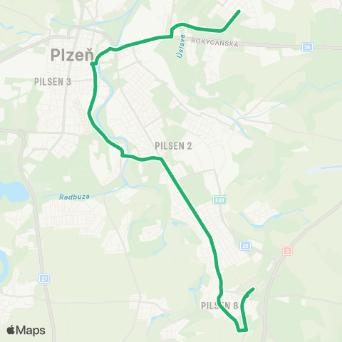 PMDP Na Dlouhých - Nc Černice map