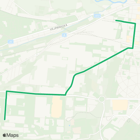 PMDP Can Husova - Borská Pole map