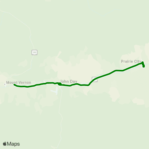 Grant County People Mover PC / MV Route map